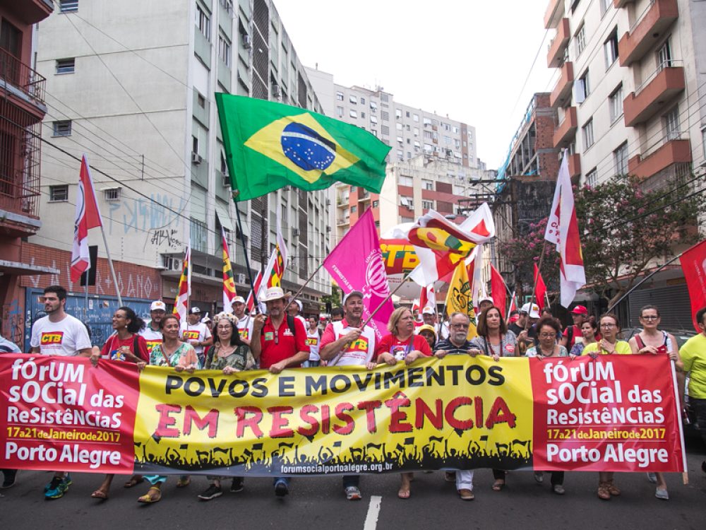 17/01/2017 - PORTO ALEGRE, RS - Marcha de abertura do Fórum Social das Resistências. Foto: Guilherme Santos/Sul21