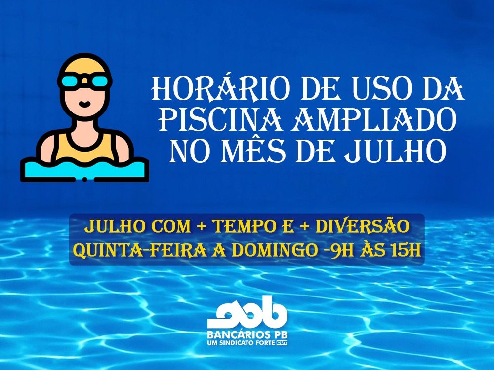 horario da piscina