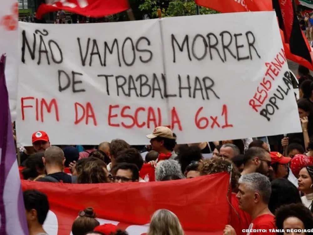 Fim da escala 6×1 será a principal bandeira dos sindicatos neste 1º de Maio