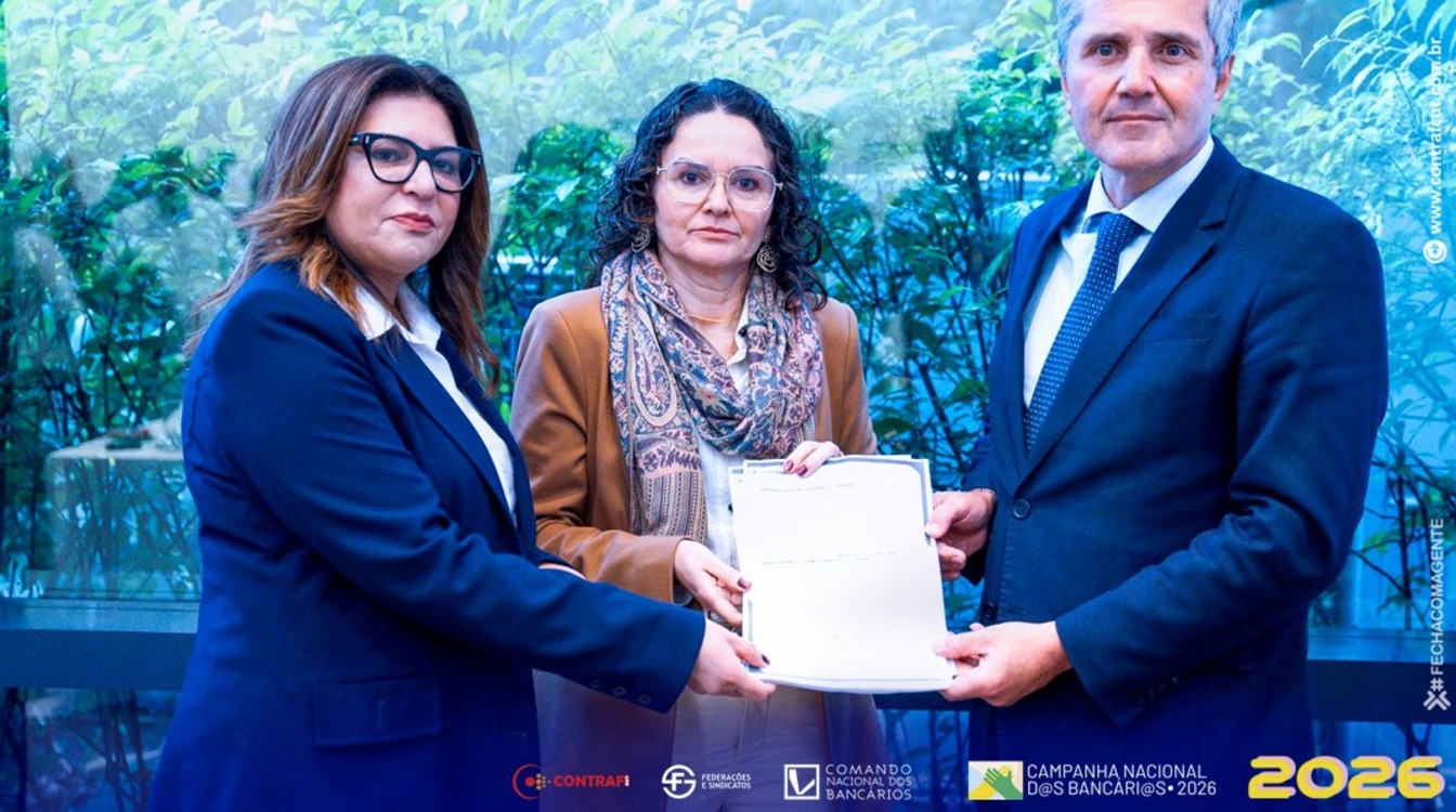 Categoria bancária entrega minuta de reivindicações à Fenaban; veja reivindicações