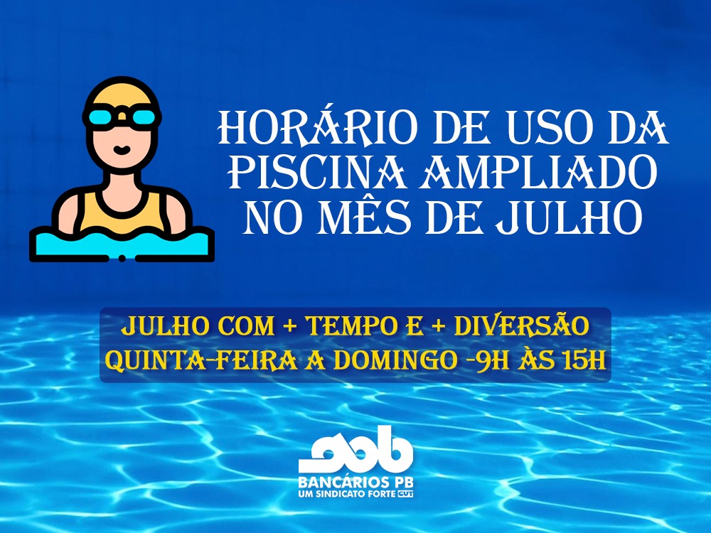 horario da piscina