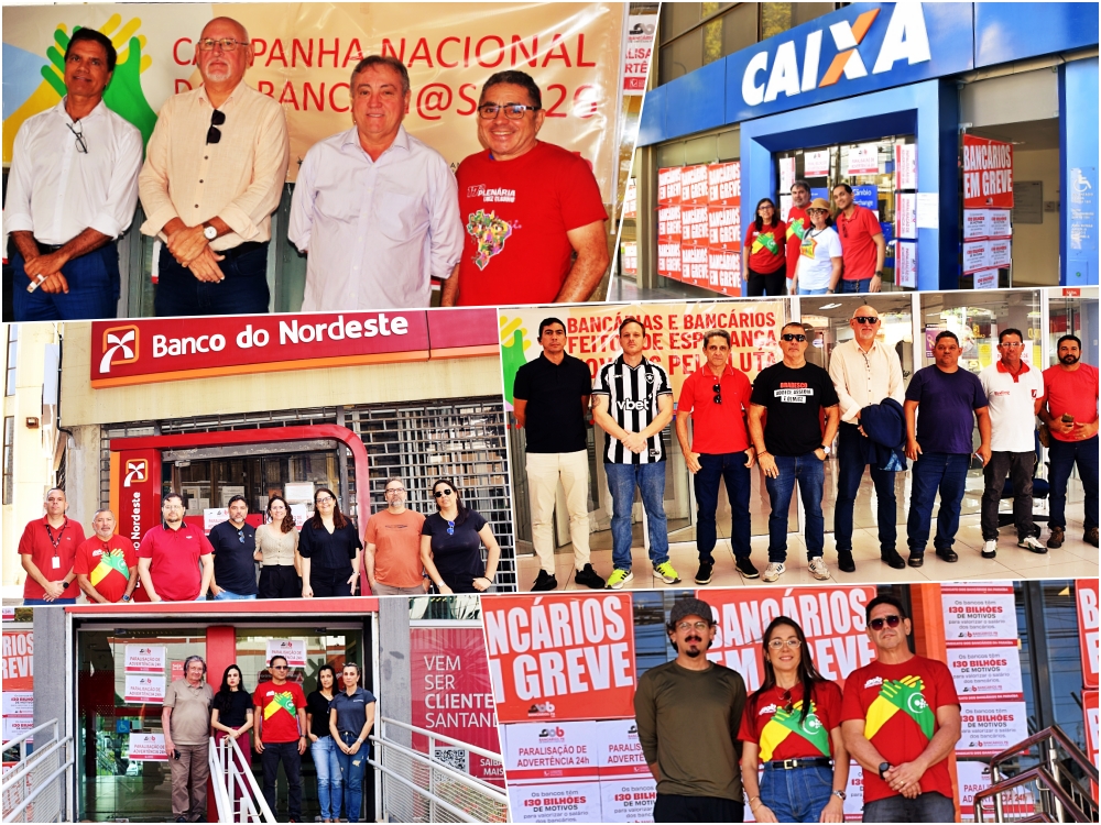 Bancários da Paraíba fazem paralisação de 24h nesta quinta (20) em todo o estado